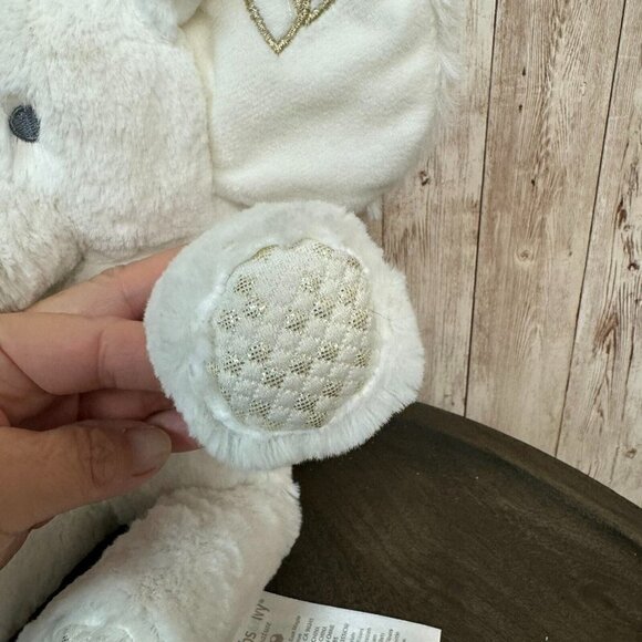 Lambs & Ivy Plush Elephant Jamboree Marshmallow White Gold Stuffed Animal Toy - Picture 4 of 14